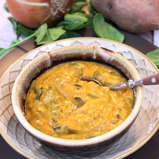 Sweet Potato & Wild Rice Chowder
