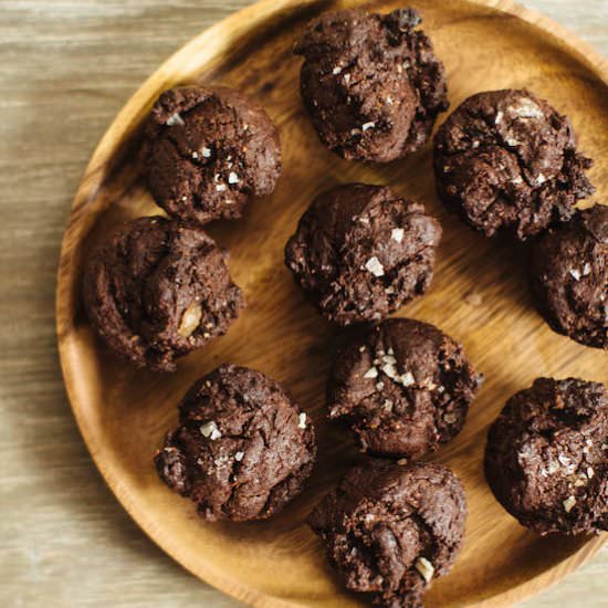 Smoked Sea Salt Tahini Brownies