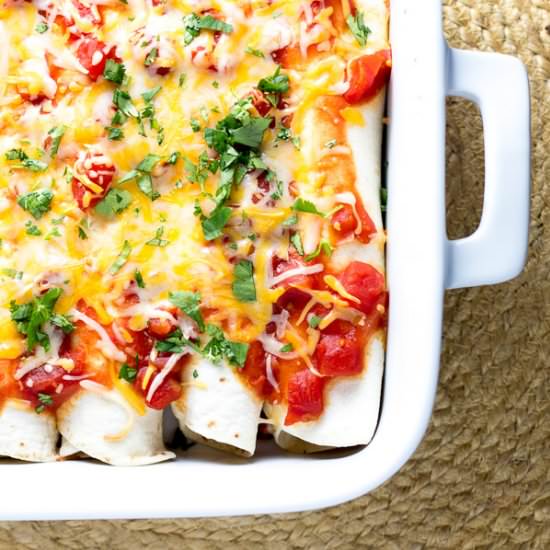 Cinnamon Chicken Enchiladas
