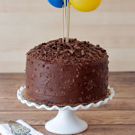 Triple Layer Chocolate Cake