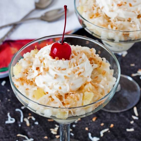 Pina Colada Rice Pudding