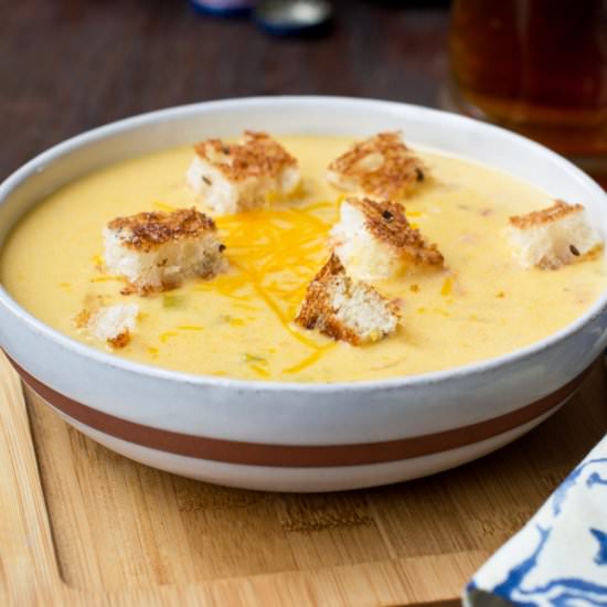 Quick Beer Cheese Soup
