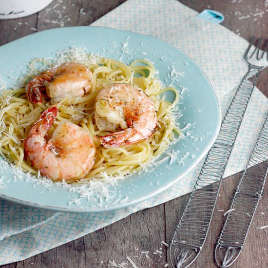 Spaghetti with Prawns