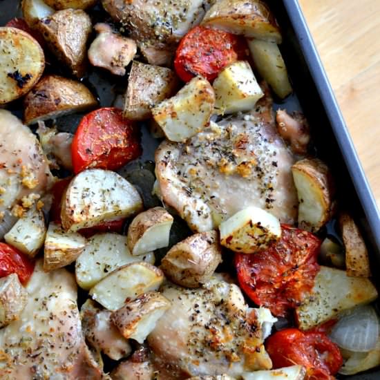 Baked Chicken and Vegetables