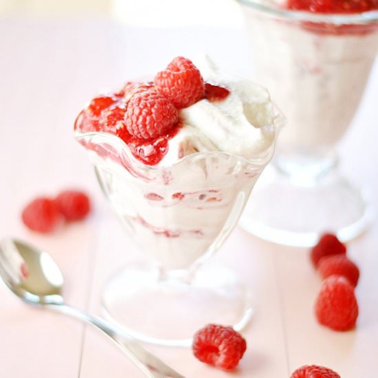 White Chocolate Raspberry Mousse