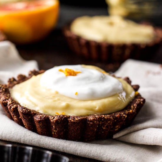 Blood Orange Mousse Tarts