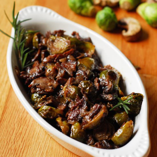 Brussels Sprouts and Mushrooms