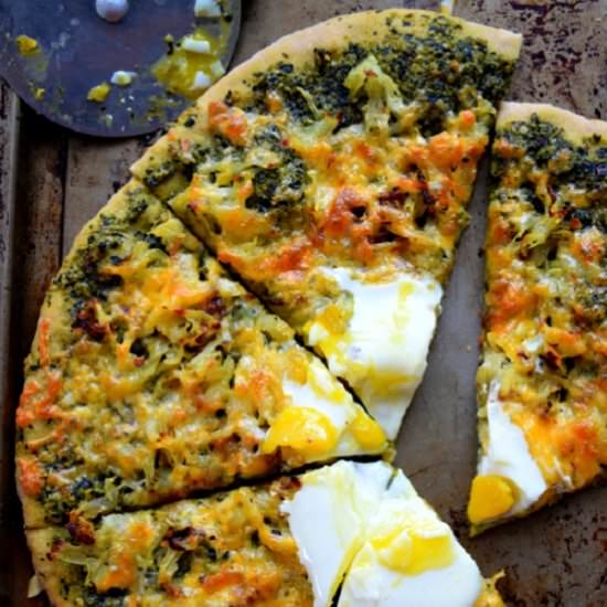Kale & Pistachio Pesto Pizza