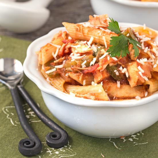 Slow Cooker Chicken Parmesan Soup