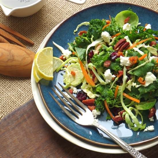 Crunchy Cabbage and Kale Salad