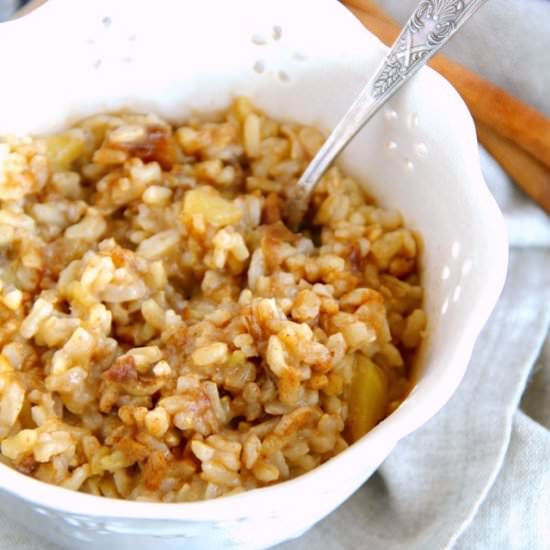 Sweet Brown Rice Breakfast Bowl