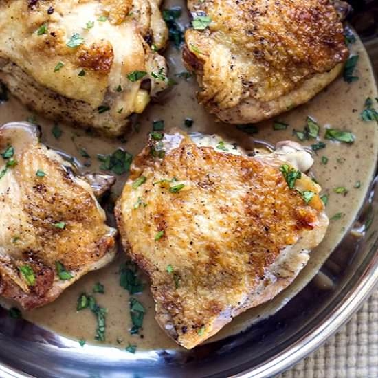 Chicken with Rosemary Wine Sauce