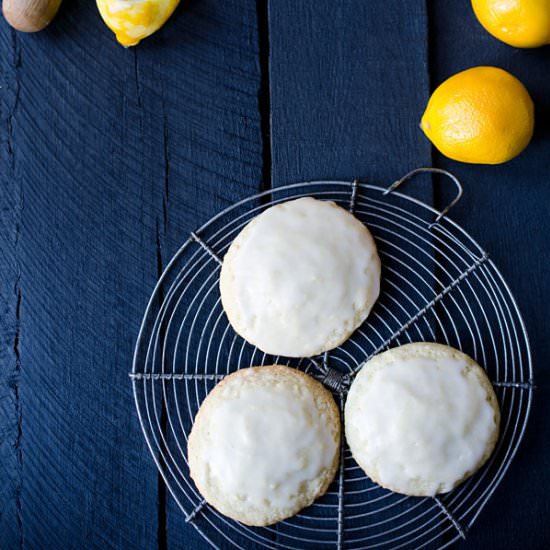 Glazed Meyer Lemon Cookies