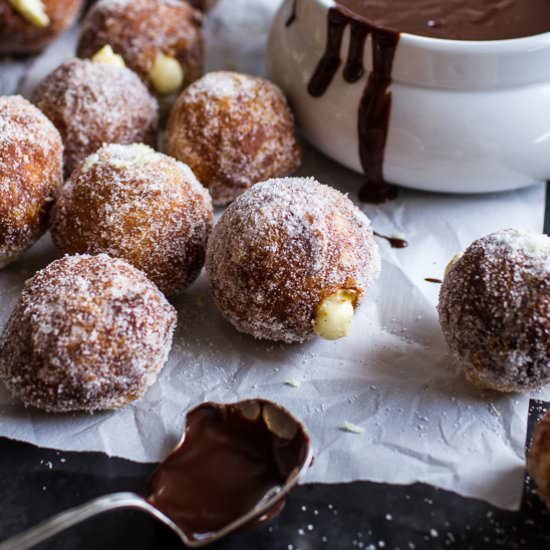 Vanilla Cream Filled Cabernet Donut