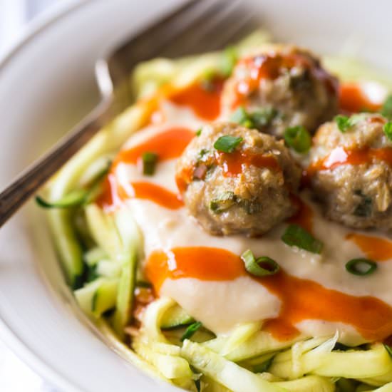 Buffalo Ranch Chicken Meatballs