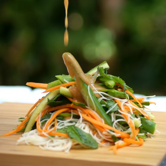 Noodle Salad with Peanut Dressing