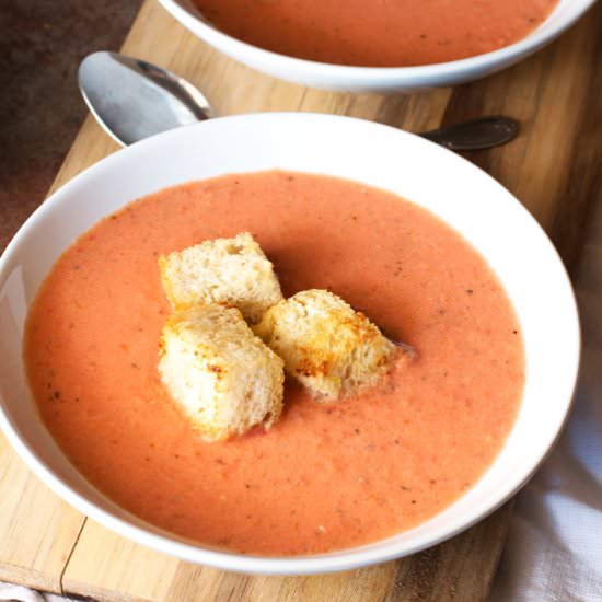 Creamy Charred Tomato Soup
