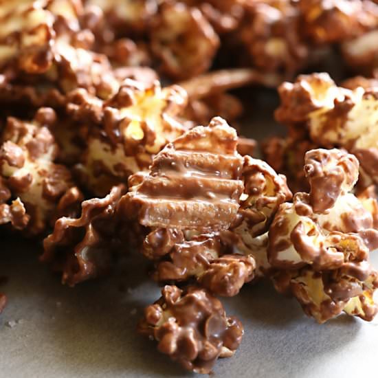 Chocolate and Potato Chip Popcorn
