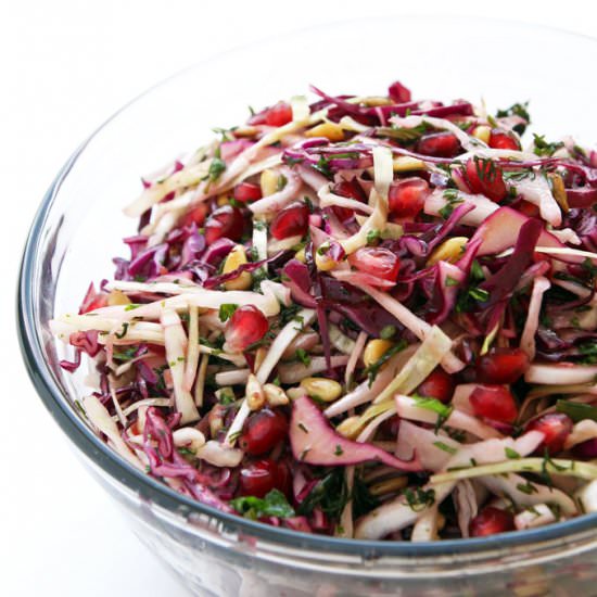 Festive Winter Cabbage Slaw