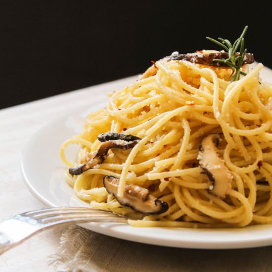 Mushroom Garlic Parmesan Noodle