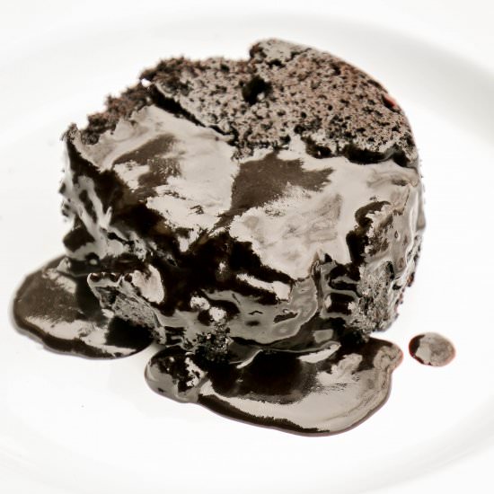 Black Fudge Pudding Cakes