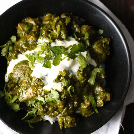 Creamy Kale and Chicken Curry