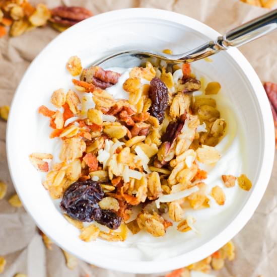 Soft-Baked Carrot Cake Granola