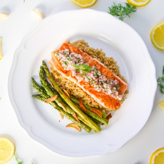 Salmon with Quinoa & Asparagus