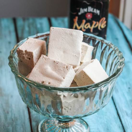 Salted Maple Bourbon Marshmallows