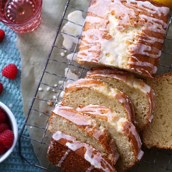 Almond Tea Cake with Lemon Glaze