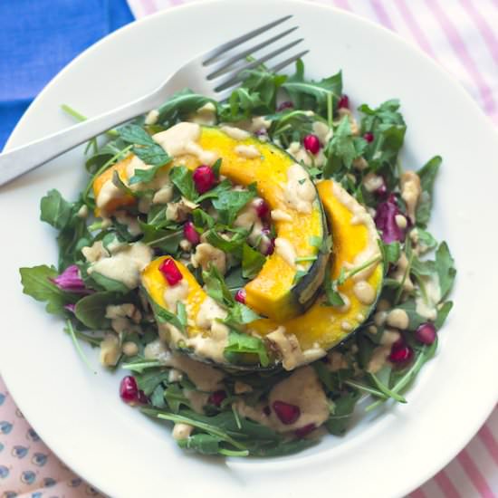 Kabocha Squash Salad w/ Pomegranate