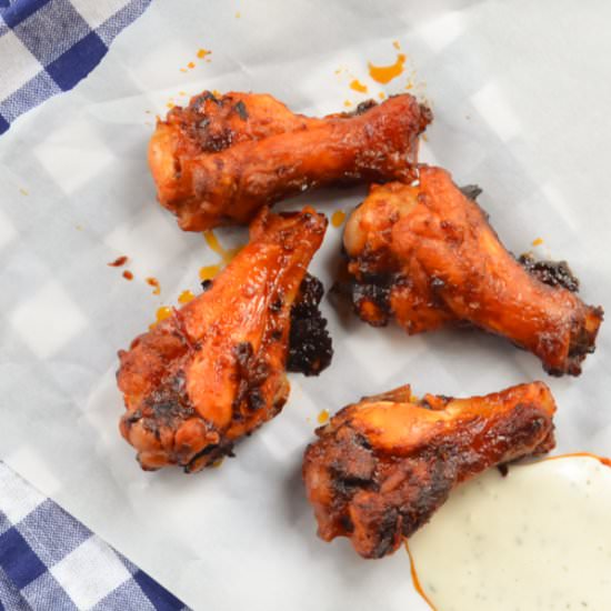 Sticky Chipotle Honey Hot Wings