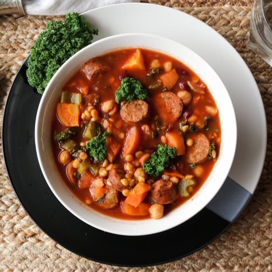 Lentil Sausage Soup