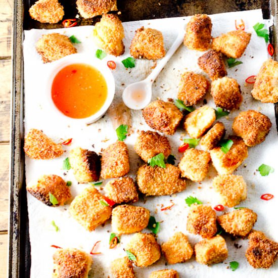 Coconut Crusted Salmon Bites