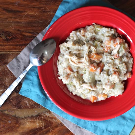 Crockpot Chicken & Wild Rice Soup
