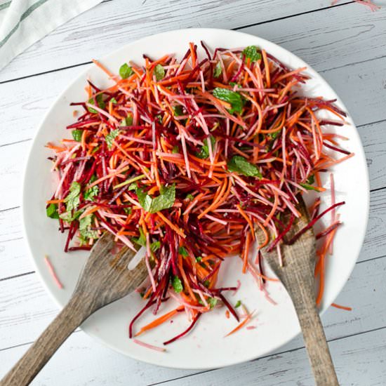 Carrot Beet and Apple Salad