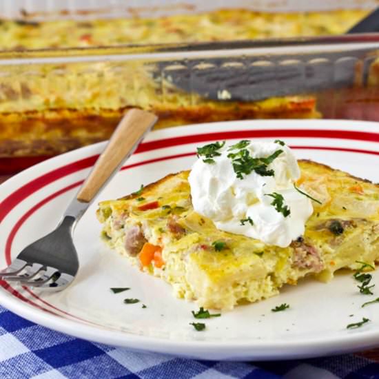 Tortilla Breakfast Casserole