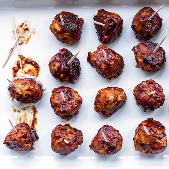 Honey BBQ Chicken Meatballs