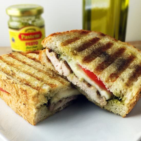 Grilled Chicken Pesto Panini