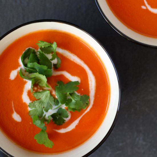 Quick Tomato Ginger Soup