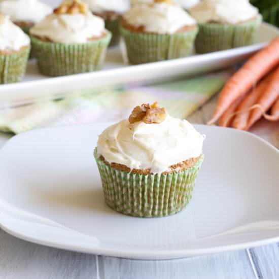 Whole Wheat Carrot Cupcakes