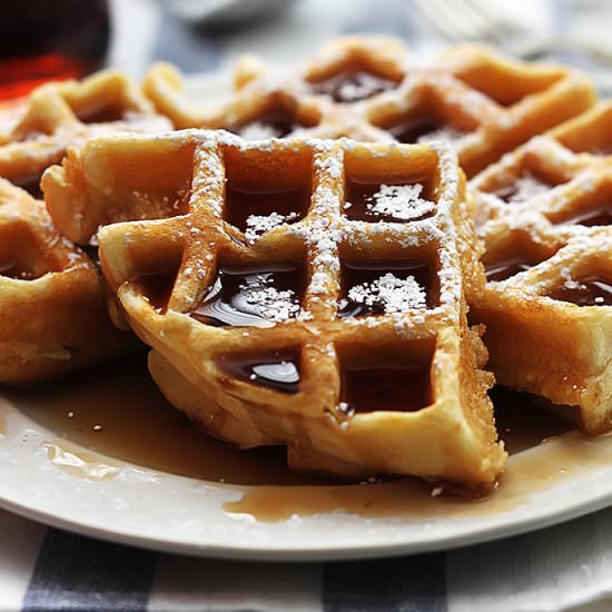 4 Ingredient Dutch Cream Waffles