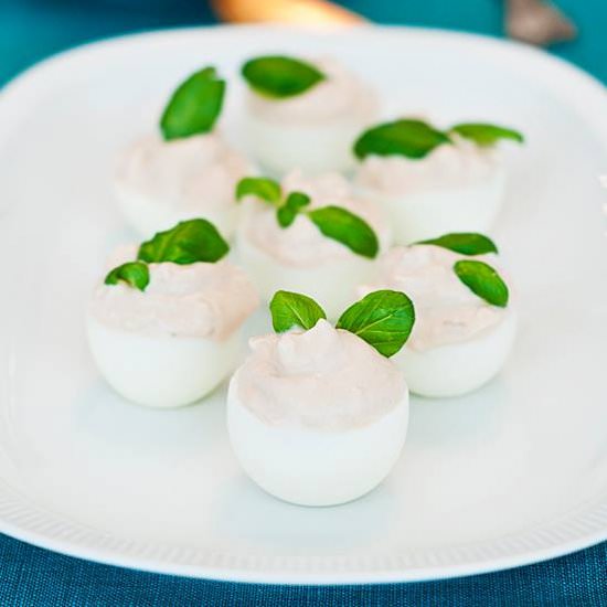 Chili Stuffed Eggs