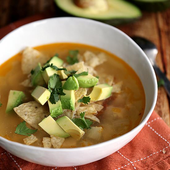 Chipotle Chicken Lime Soup