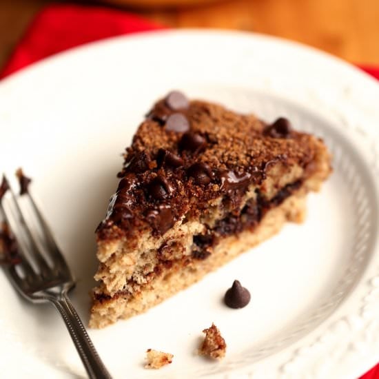 Banana Chocolate Chip Crumb Cake