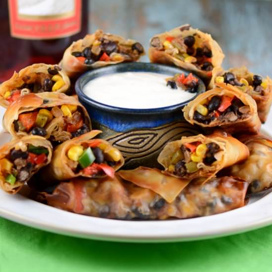 Baked Southwestern Eggrolls