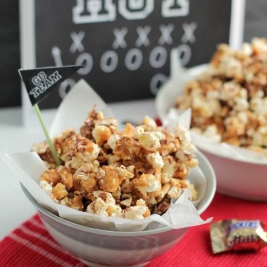 MVPeanut Butter Snickers Popcorn