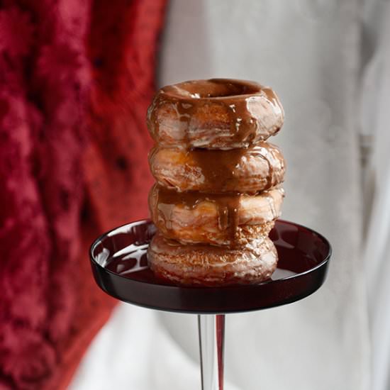 Chocolate Glazed Whole Wheat Donut