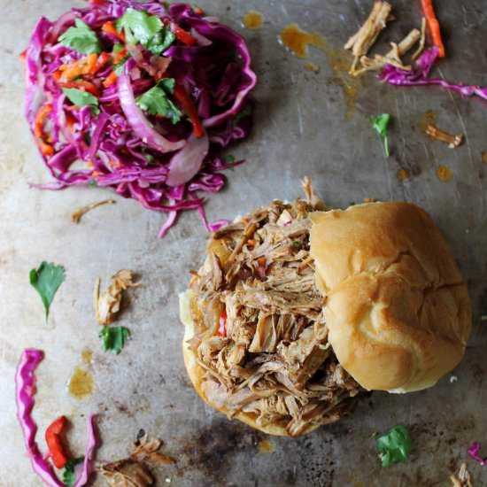 Crock Pot Pulled Pork with Slaw