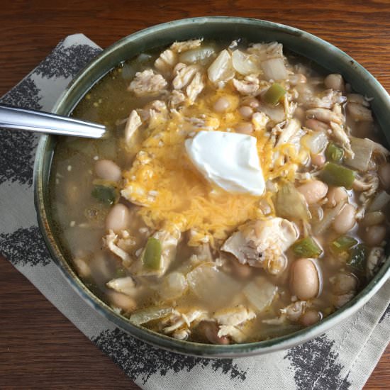 Slow Cooker Chicken Chili